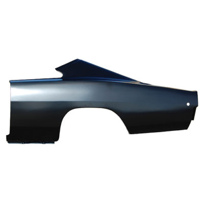 A black quarter panel OE-Style car part for left side of 68 Charger.