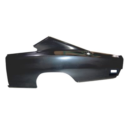 A black quarter panel car part, OE Style for left side of 70 Charger