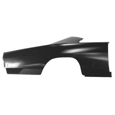 A black quarter panel car part, OE Style for right side of 70 Charger