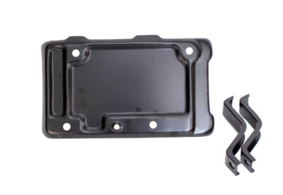 Bottom view of battery tray with S braces car parts for 66-69 Dodge and Plymouth B Body models.