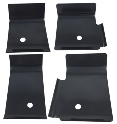 Bucket seat floor brackets replacement car parts for 66-70 Dodge and Plymouth B Body models.