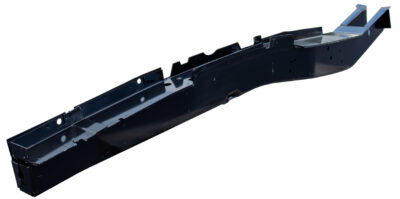 Black frame rail tower car part for front right side of 66-70 B Body models.