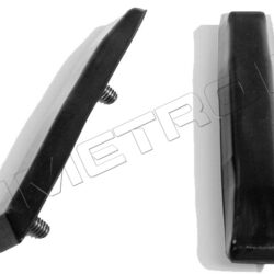 A pair of rear bumber guards car parts for 70-72 Dodgle Challenger.