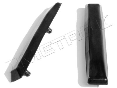 A pair of rear bumber guards car parts for 70-72 Dodgle Challenger.