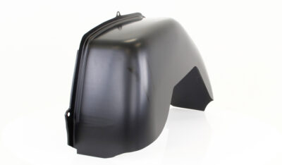 Side view of left side wider inner wheelhouse car part for 66-70 Dodge Plymouth B Body models.